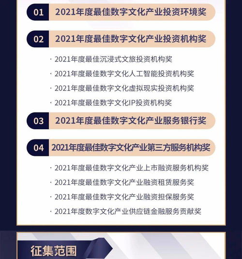 2021年文化金融創(chuàng)新獎數(shù)字文化產(chǎn)業(yè)評選啟動 聚焦數(shù)字文化創(chuàng)意內(nèi)容應用服務新浪潮